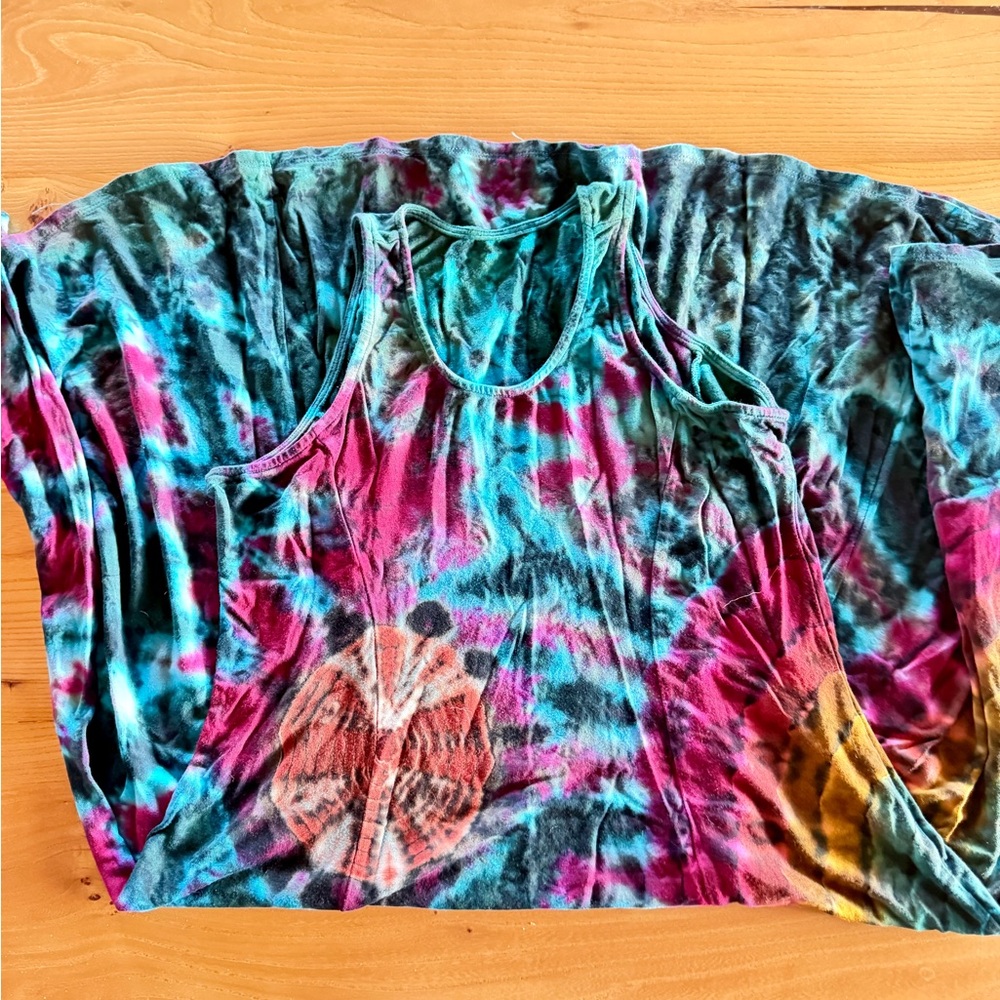 Vibrant Tie-Dye Women's Dress